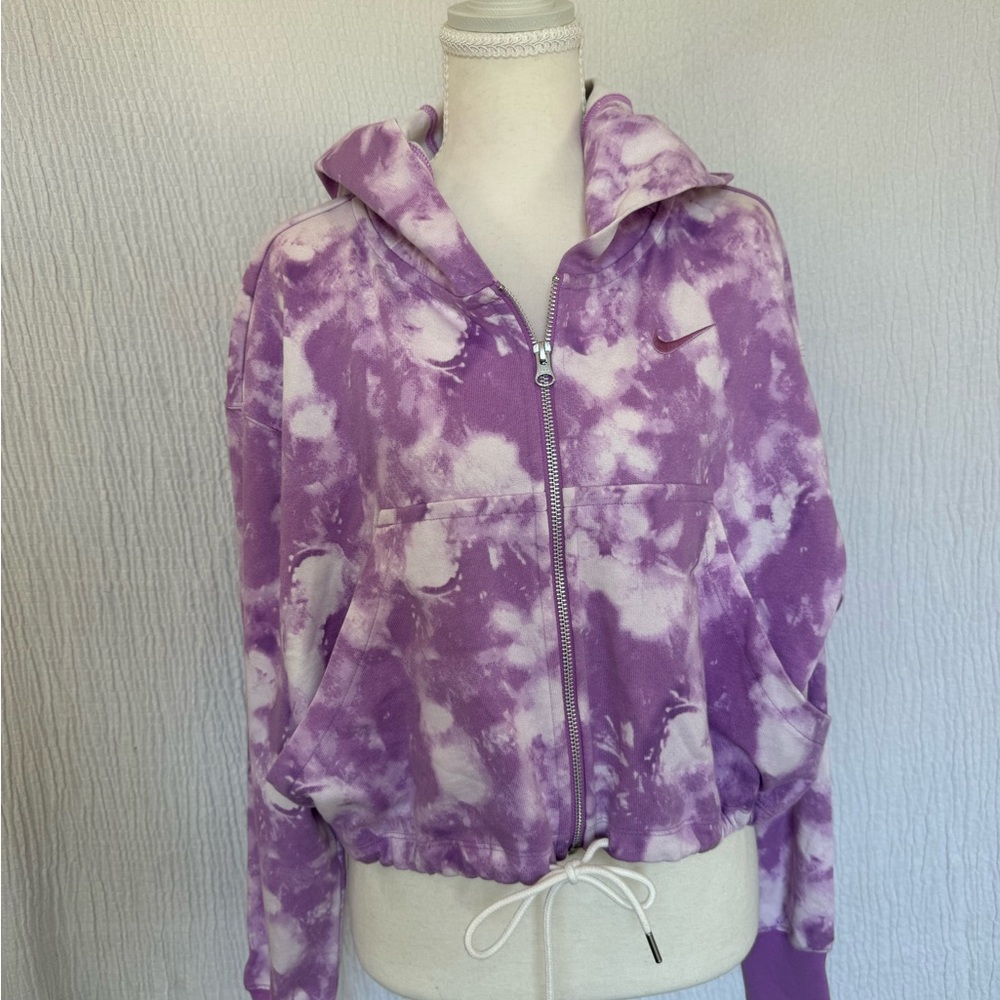 Nike Women's Lavender Tie-Dye Bomber Jacket